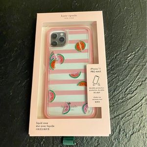 kate spade Pink Watermelon Stripe iPhone 11 Pro Max Case